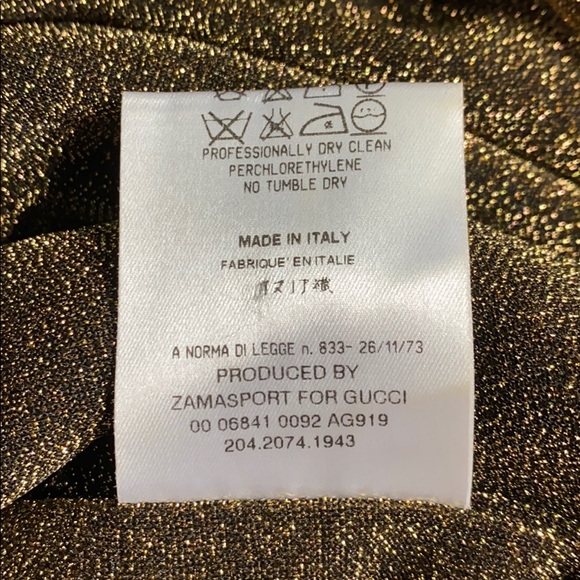 🎞📸RUNWAY METALLIC GOLD GUCCI DRESS - Picture 15 of 16